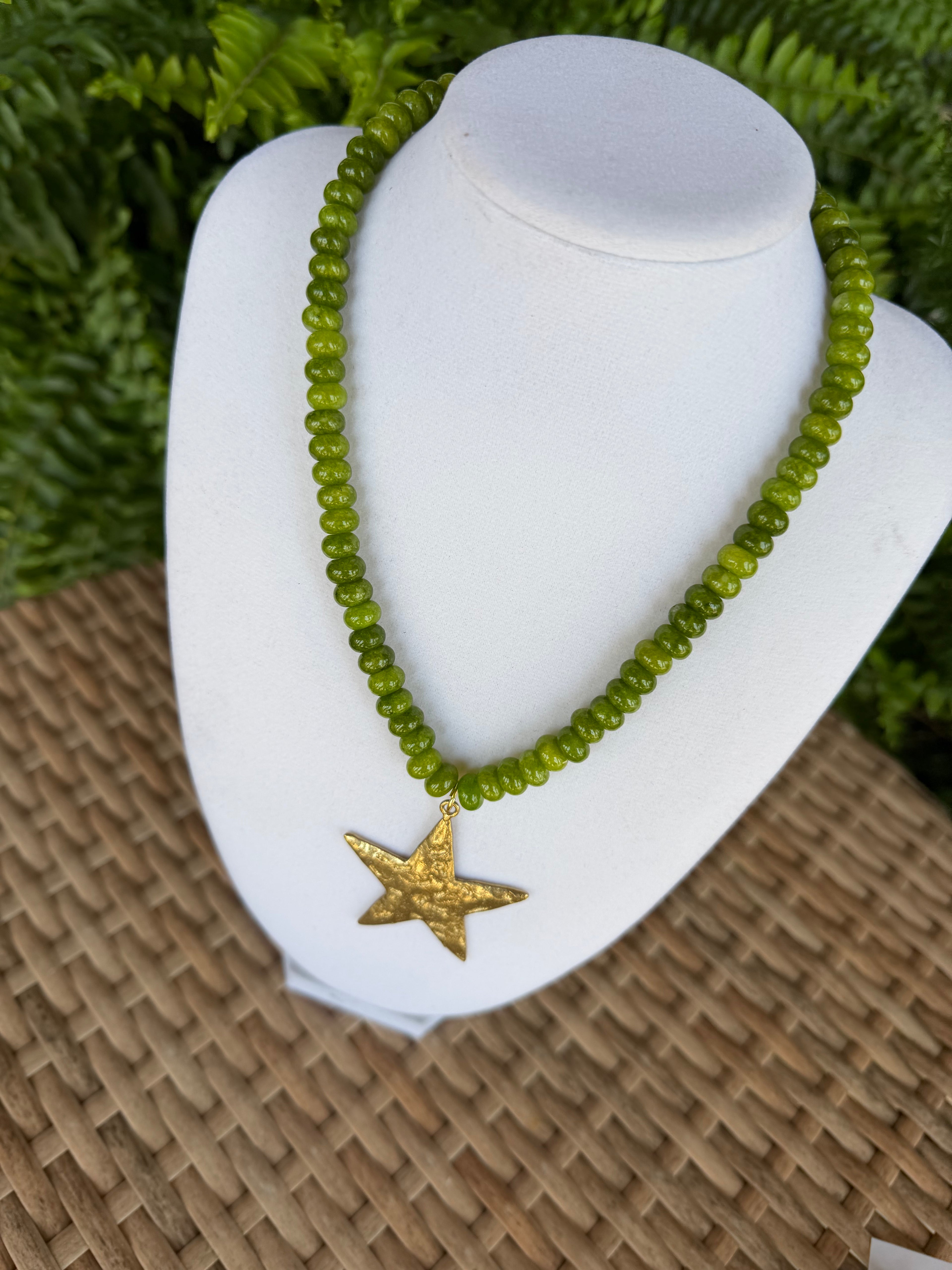 Green Star Necklace