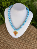 Blue Fish Necklace