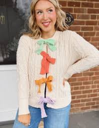 Pretty Please Bow Sweater