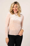 Pretty in Blush Lace Top