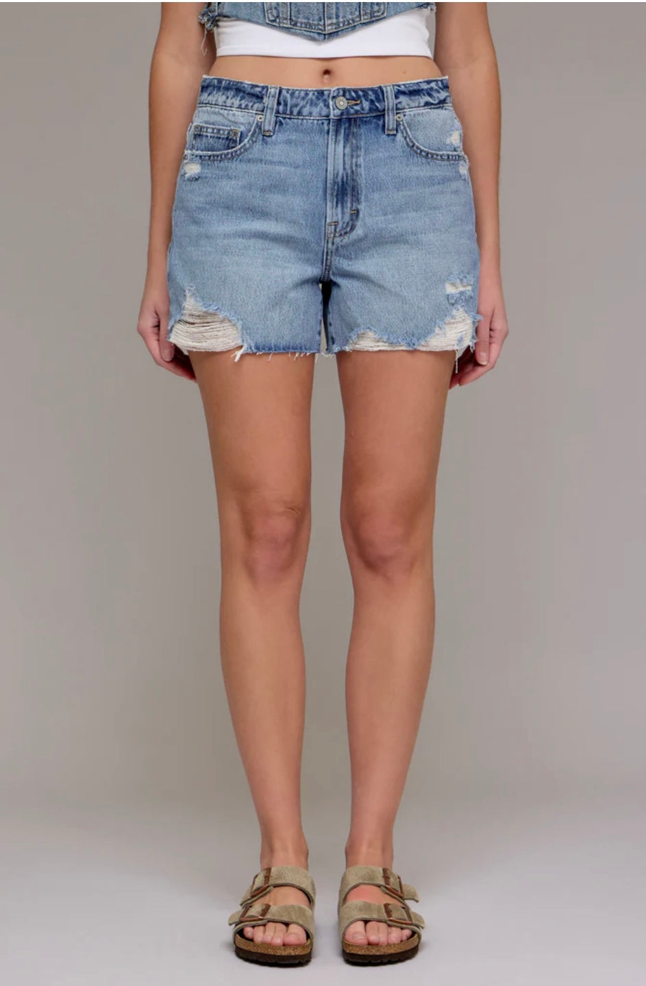 The Boujee Blue Jean Shorts