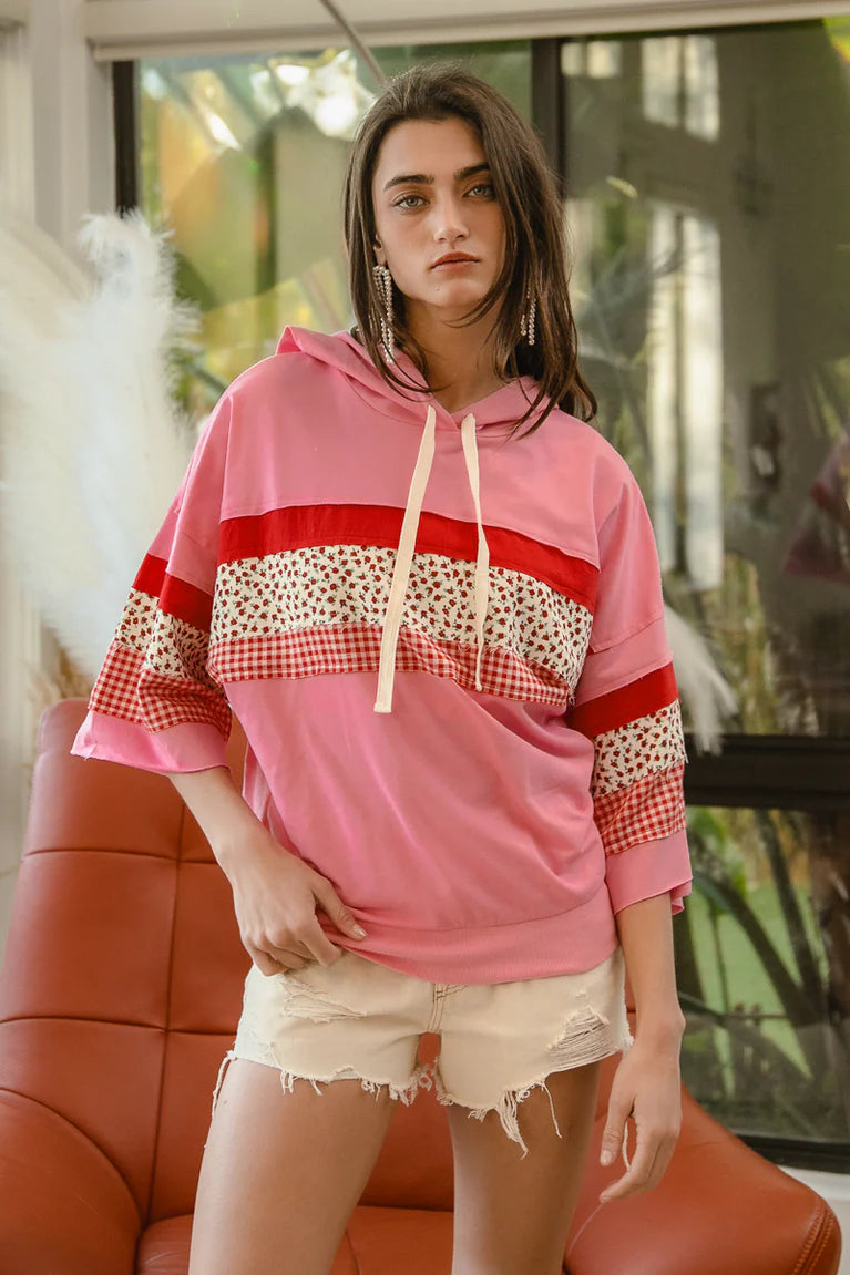 Pretty in Patchwork Hoodie