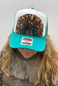 Turquoise Turkey Hat