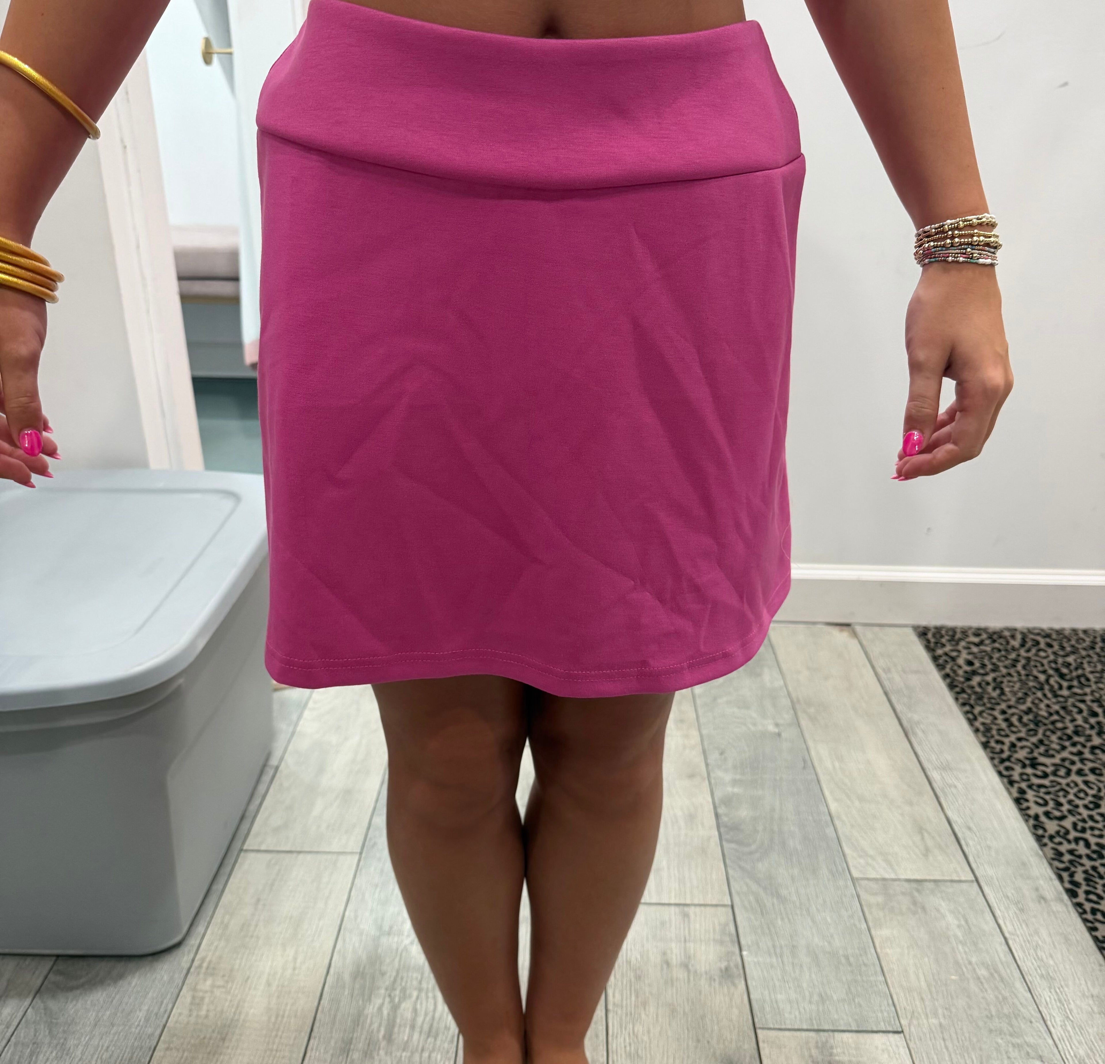 Soft Rose Pink Skort
