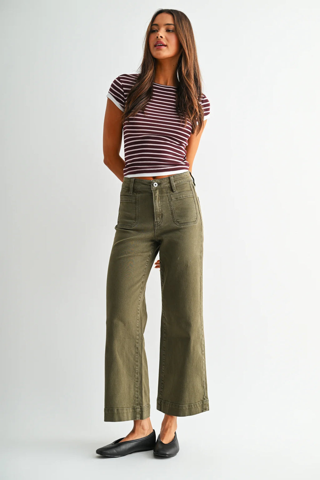 HIGH-RISE WIDE CROP TROUSER