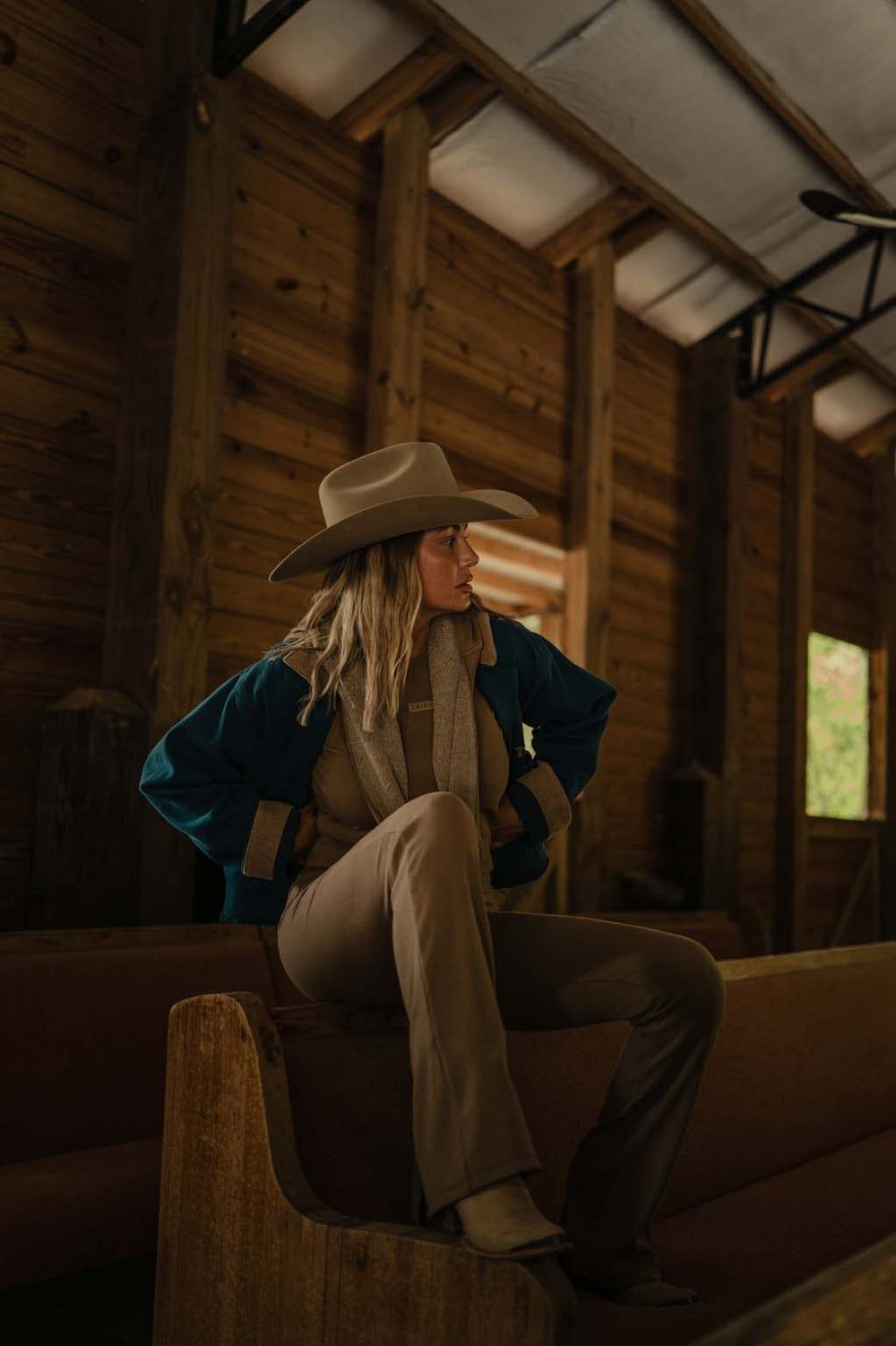 Tribe Kelley - Ribbed Camel Flare Pants