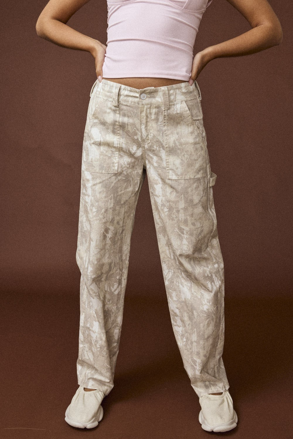 Long Camouflage Carpenter Pants