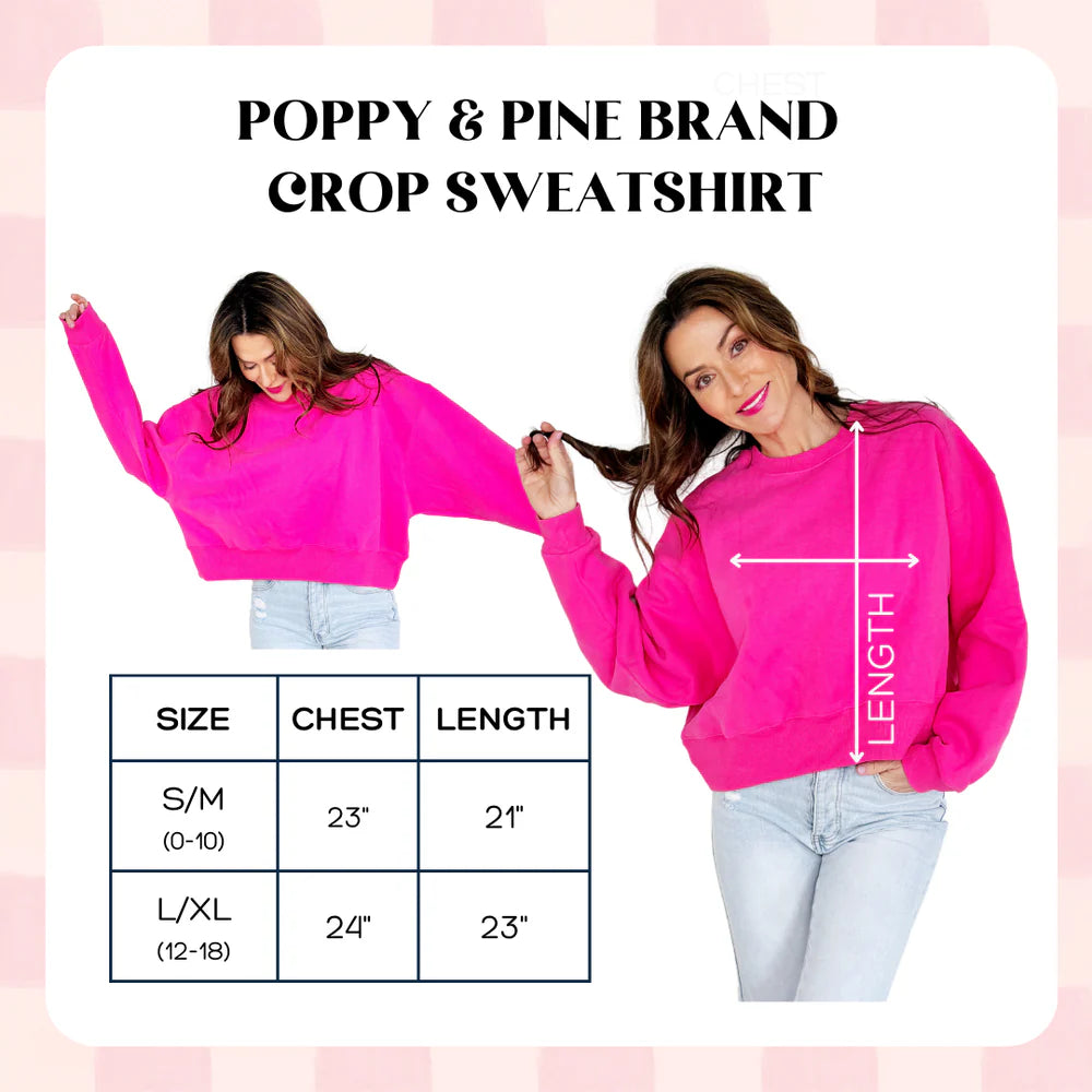 USA Reel Good Day Crop Sweatshirt
