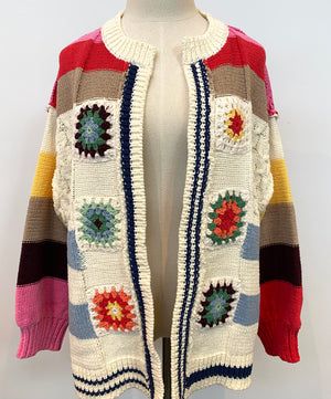 Sunburst Patchwork Cardigan