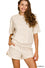 Scuba high neck top & shorts set