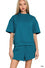 Scuba high neck top & shorts set