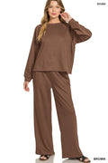 Scuba Crewneck & pants - Chocolate