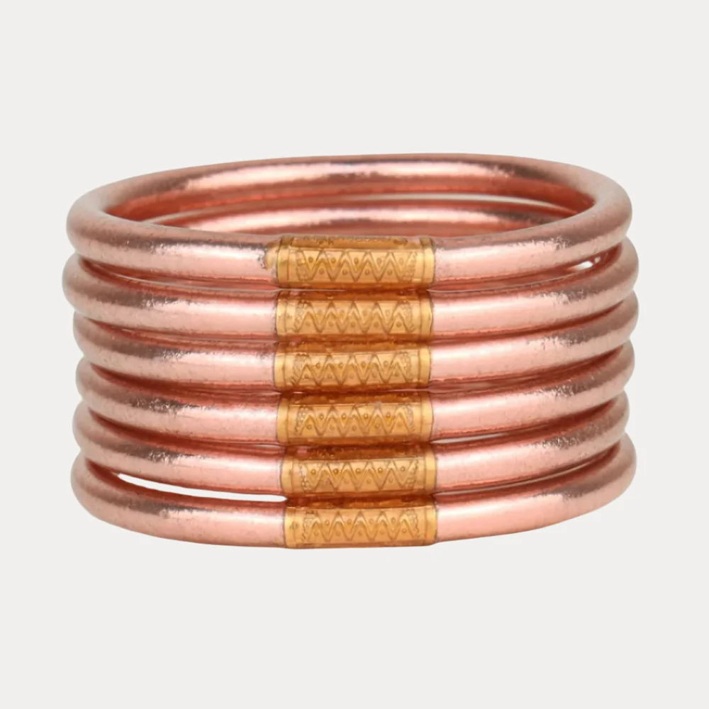 Budha Girl All Weather Bangles - Rose Gold