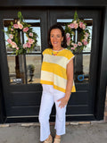 Yellow Stripe Top