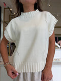 Creamy White Knit Top