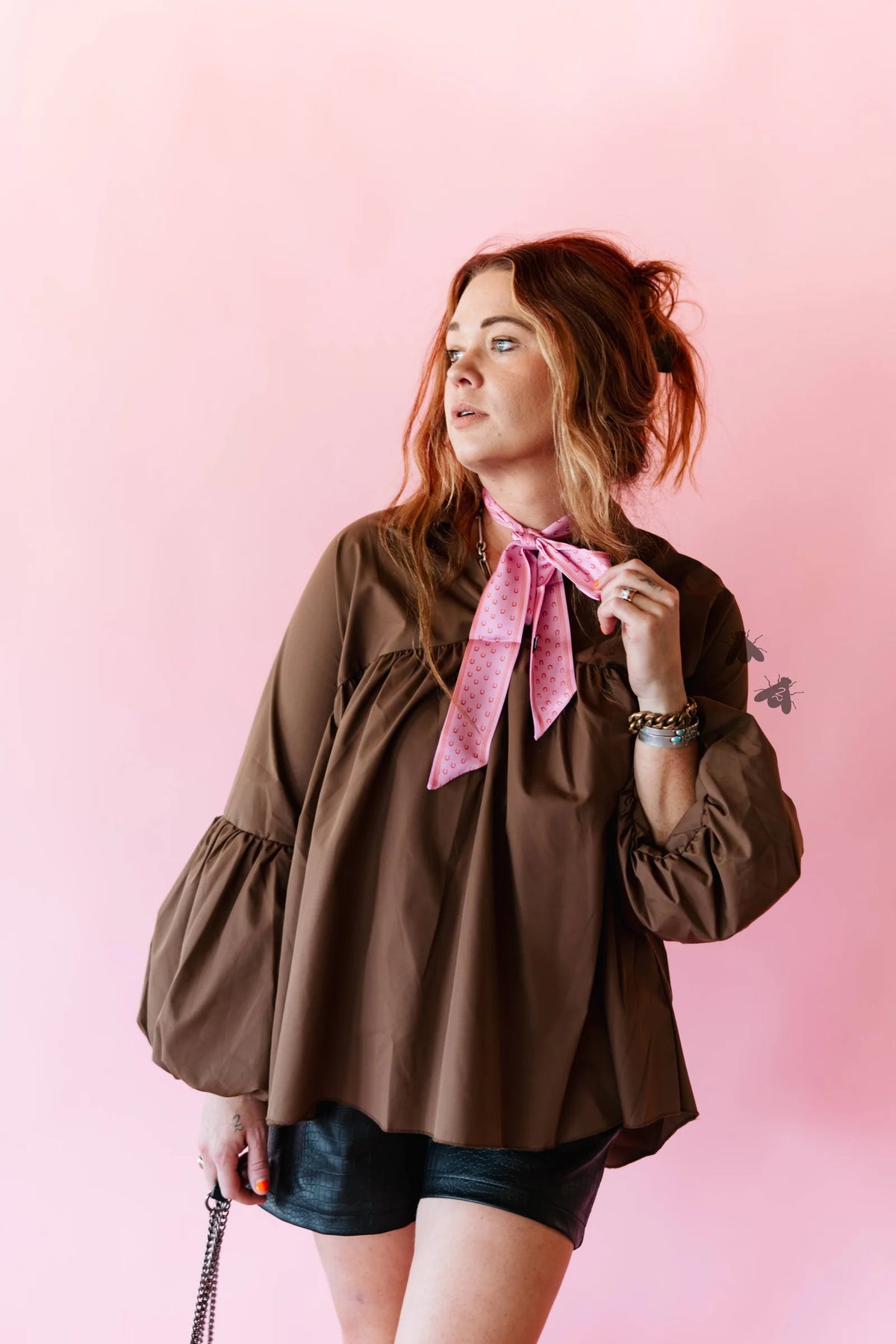 Brown Brazos Top