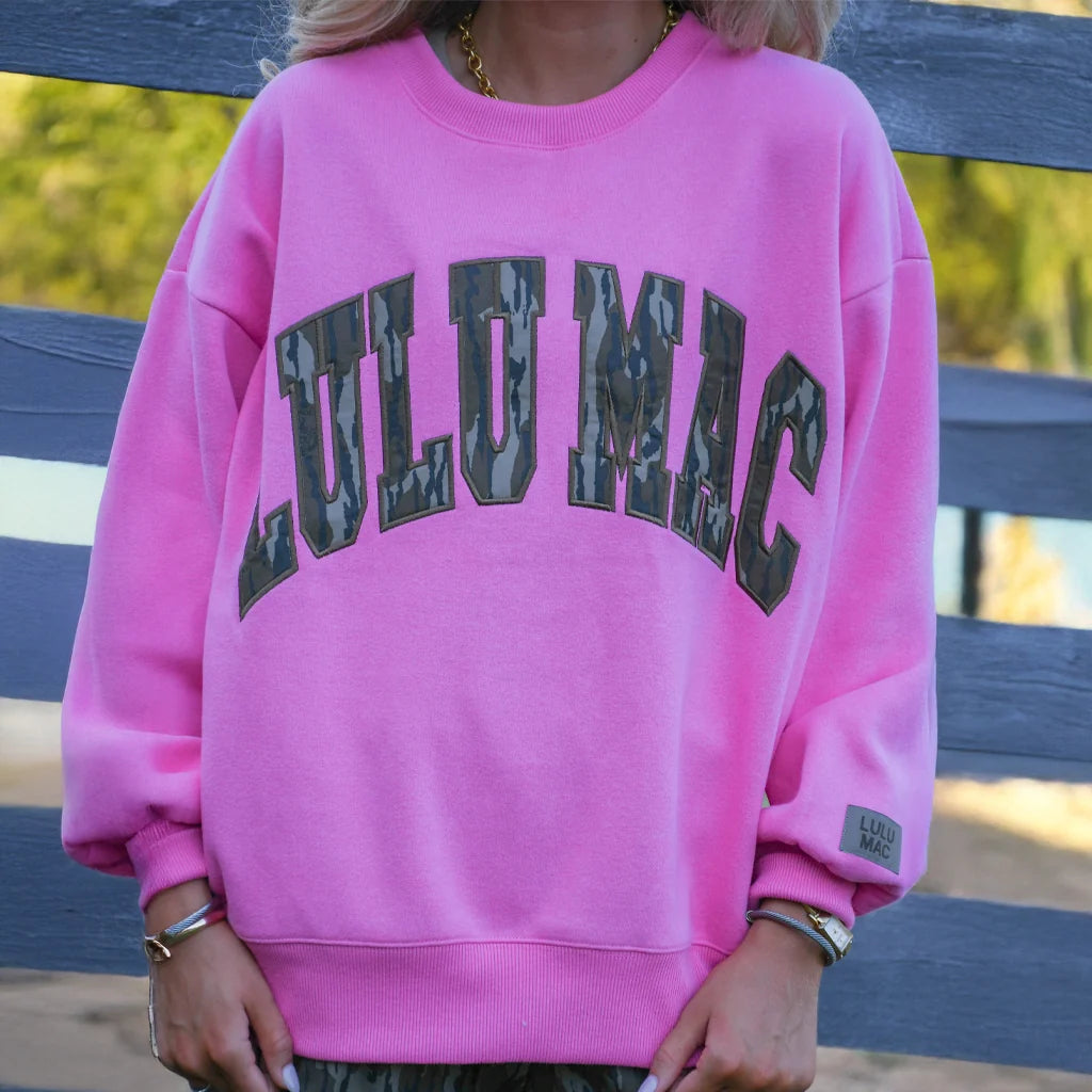 Lulu Mac Bottomland Mock Neck Fleece Sweatshirt