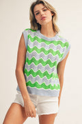 Wave Pattern Light Weight Top
