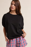 Dolman Sleeve Knit Tee