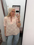 light pink lace top