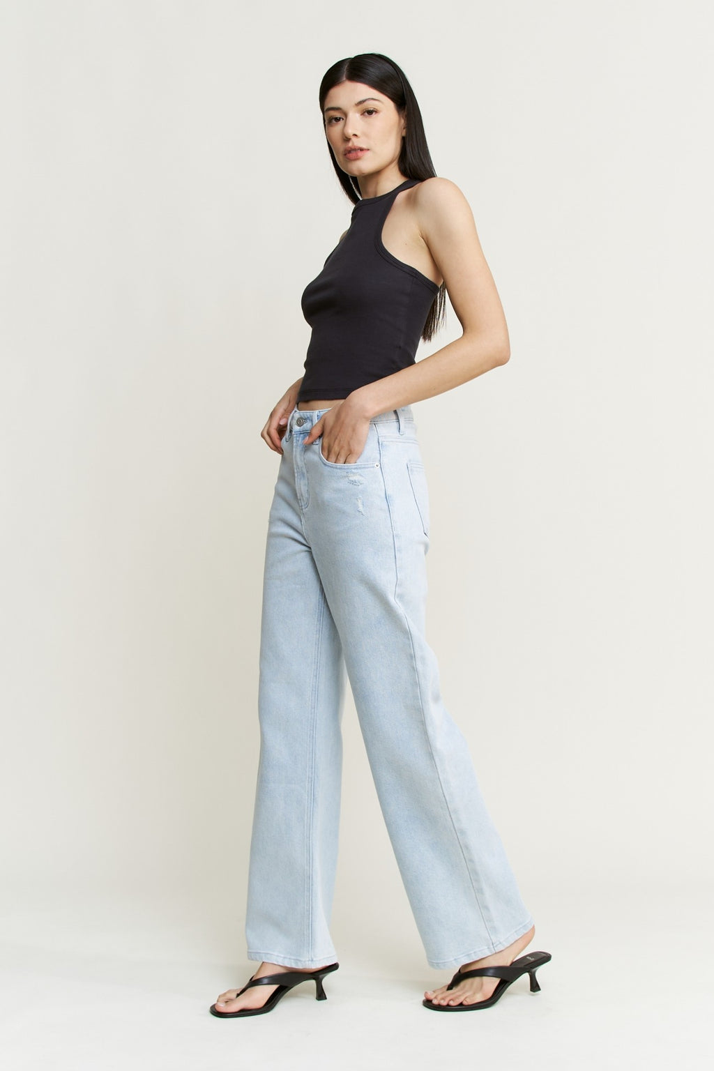 Super High Cropped Wide Leg