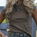 Lulu Mac baby doll top - dk olive