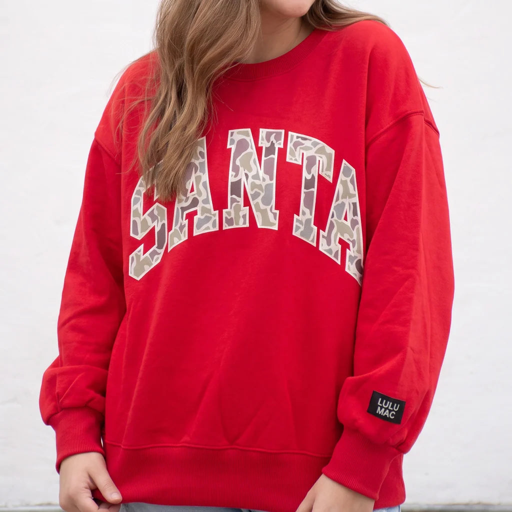 Lulu Mac fleece SANTA sweatshirt
