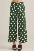 Dot your way! Wide leg pants