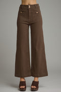 Wide Leg zip fly pants