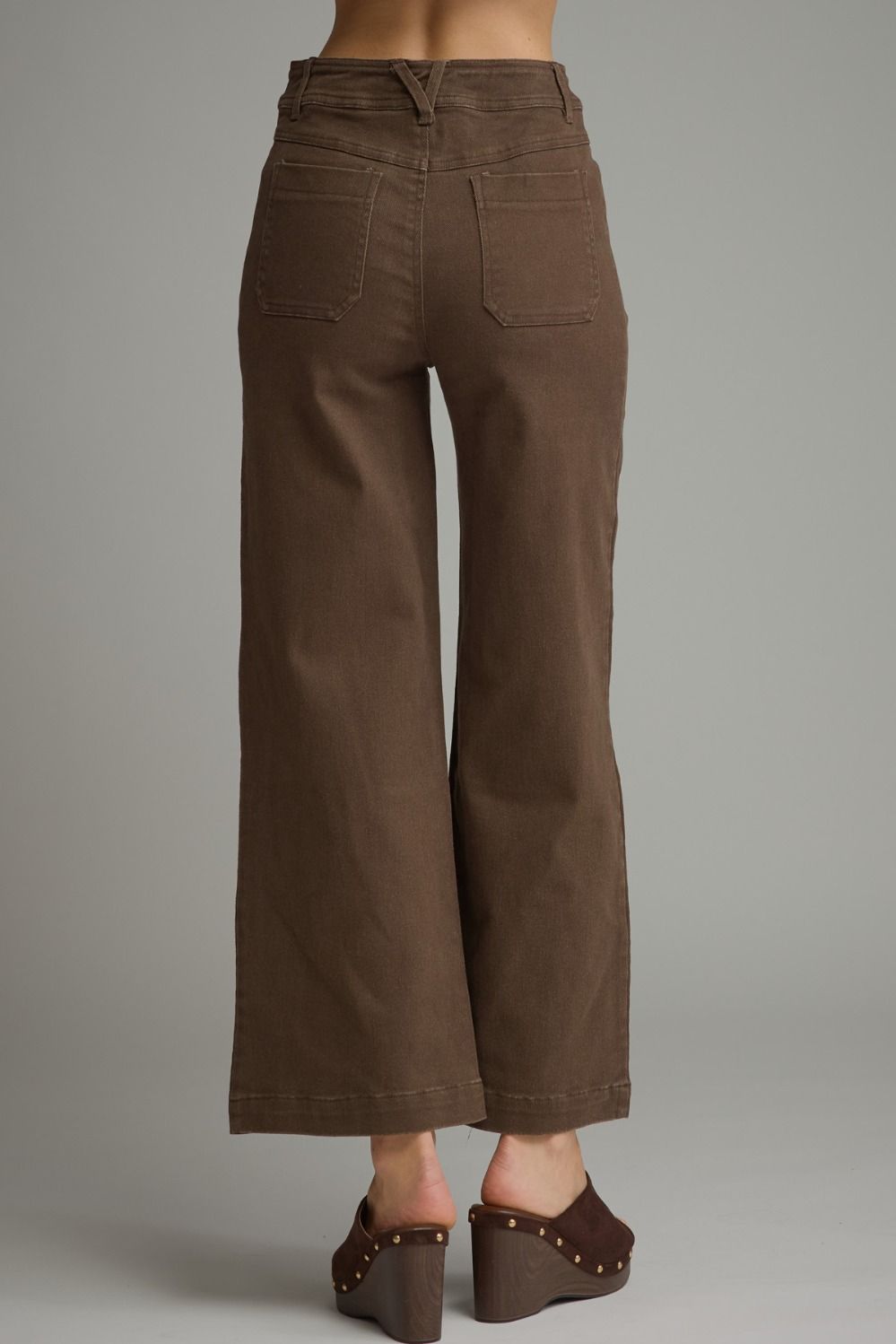 Wide Leg zip fly pants