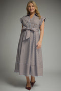 plus size cap sleeve mixi dress