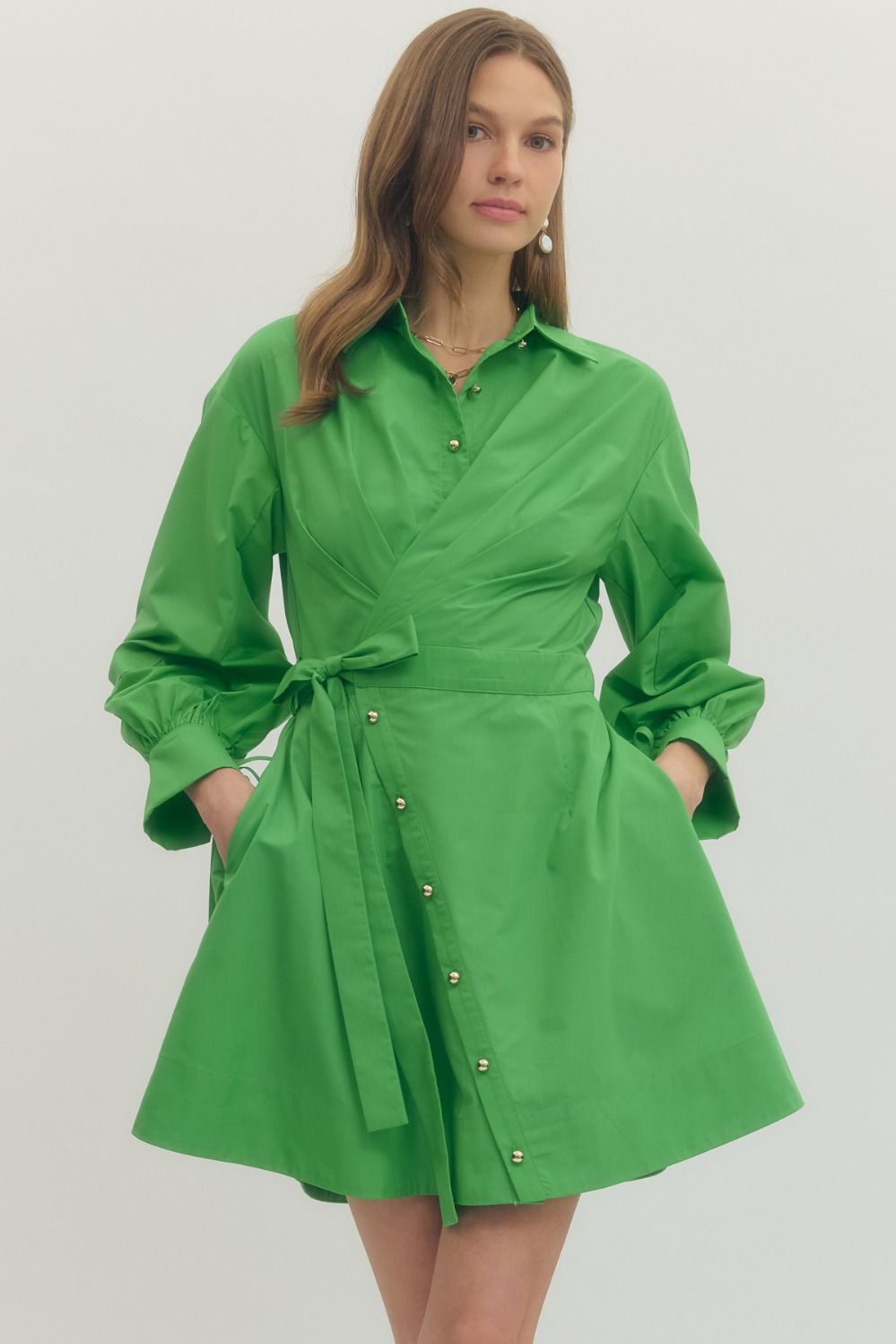 Green Wrap Dress