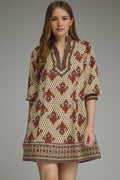 puff sleeve mini dress