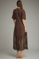 Classic Lace Skirt Midi Dress