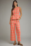 Plaid Cropped Pants