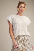 WING SLEEVES KNITTED SWEATER