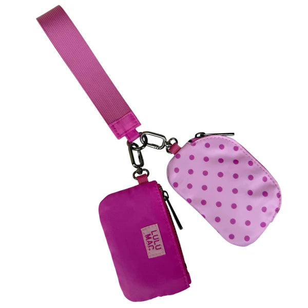 LULU MAC double pouch wristlet