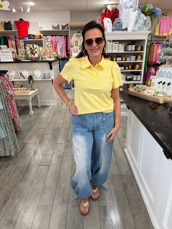 Yellow Polo Blouse