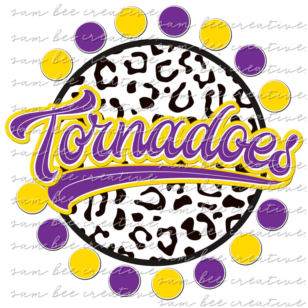 Tornadoes dot leopard tee