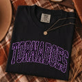 Tornadoes curved polka dot tee