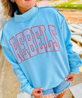 Rebels Mock Neck Fleece Sweatshirt