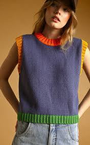 Retro Multicolor Sweater Vest
