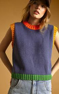 Retro Multicolor Sweater Vest
