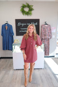 Mauve Midi Dress
