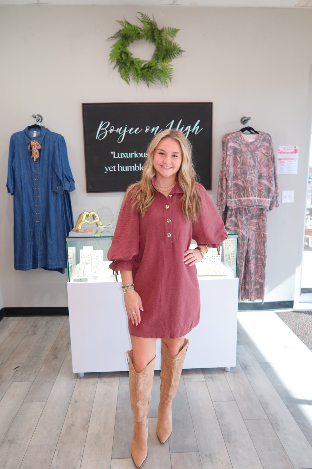 Mauve Midi Dress