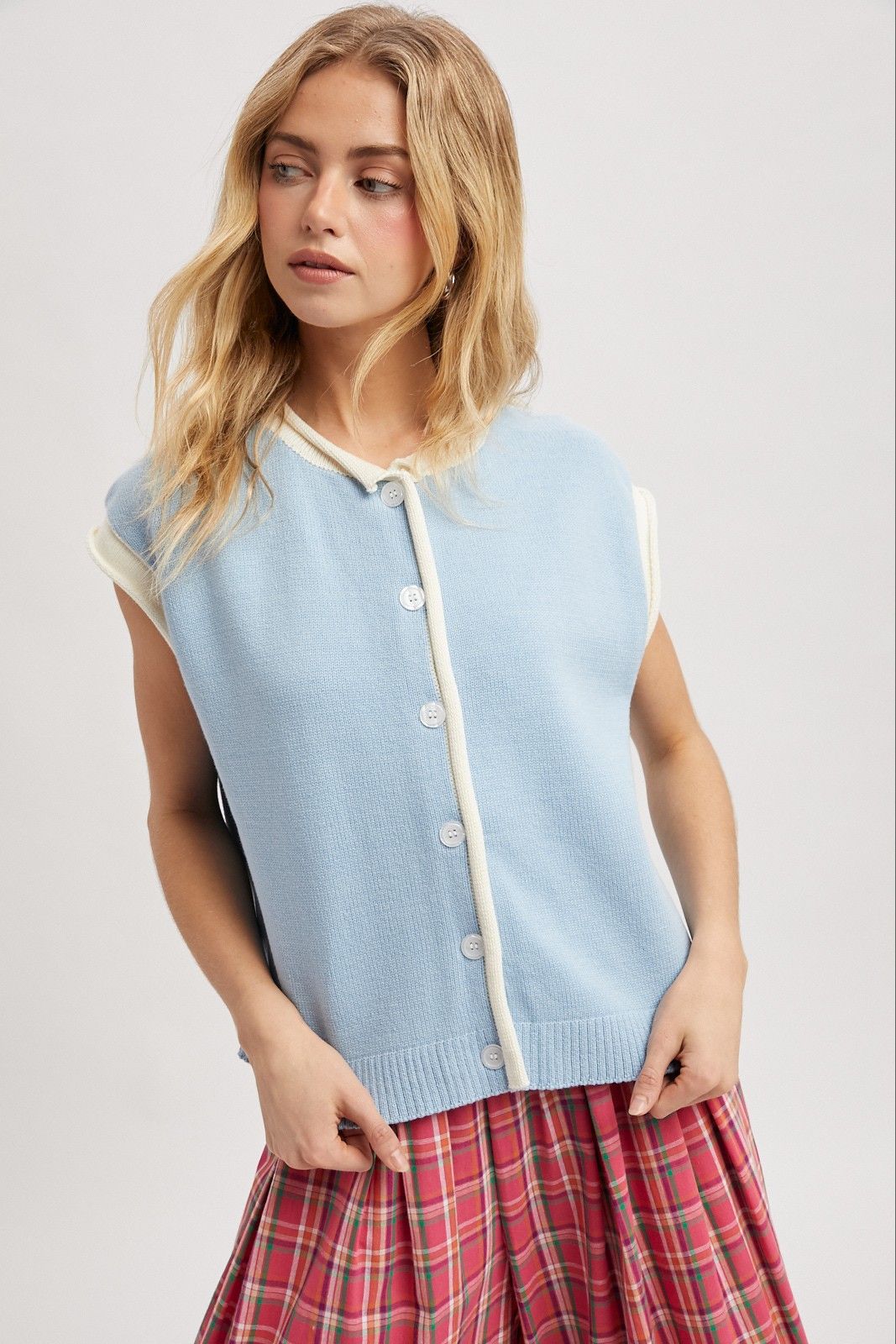 Sweater Vest Button Down