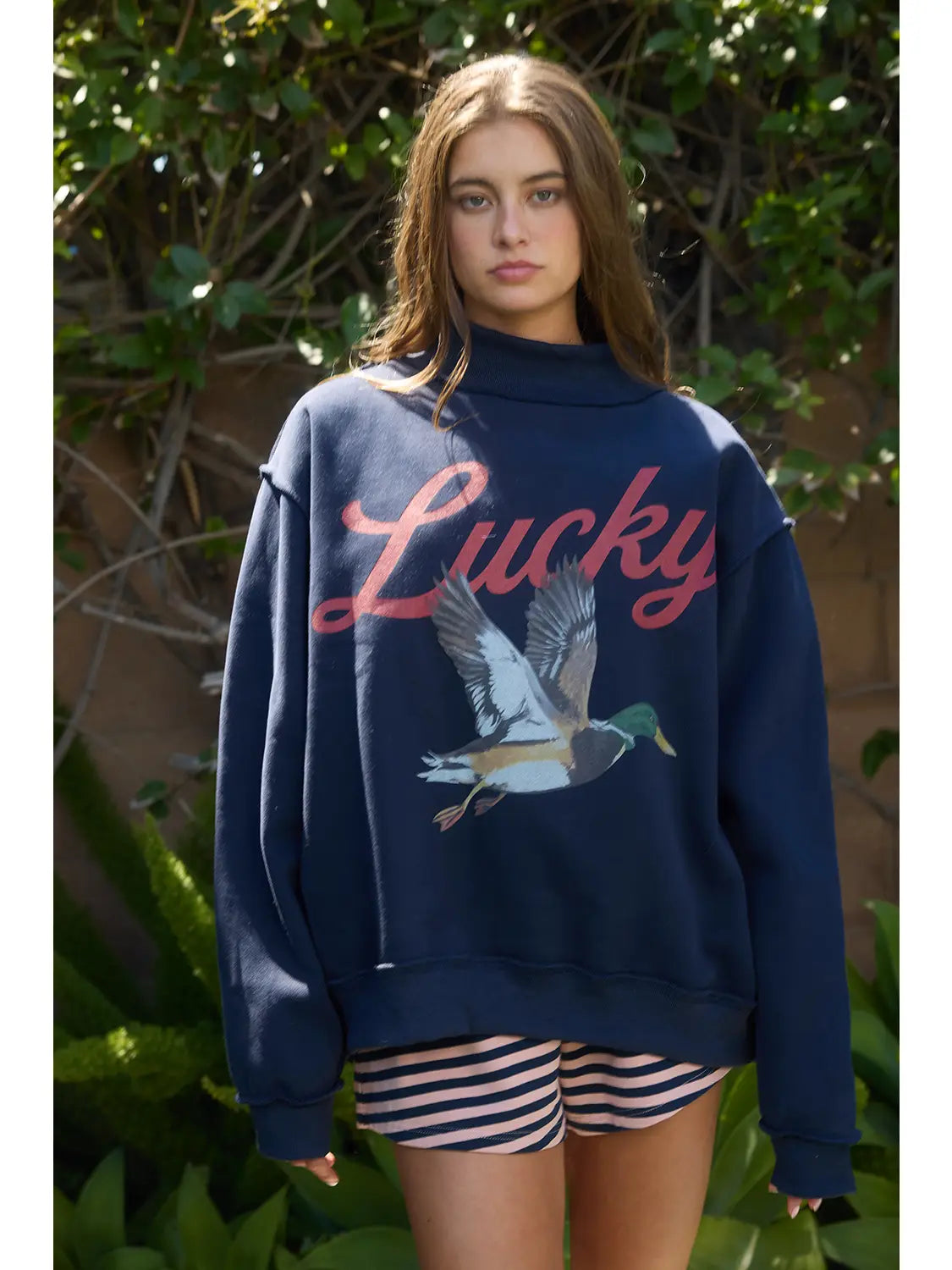 Lucky Duck Mallard Mockneck Sweatshirt