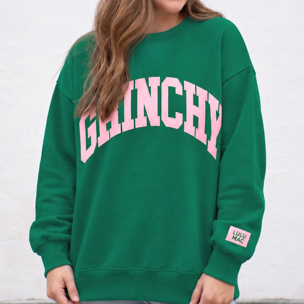 Lulu Mac fleece GRINCHY sweatshirt