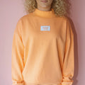 LULU MAC Long Sleeve Terry Cloth Top - Orange
