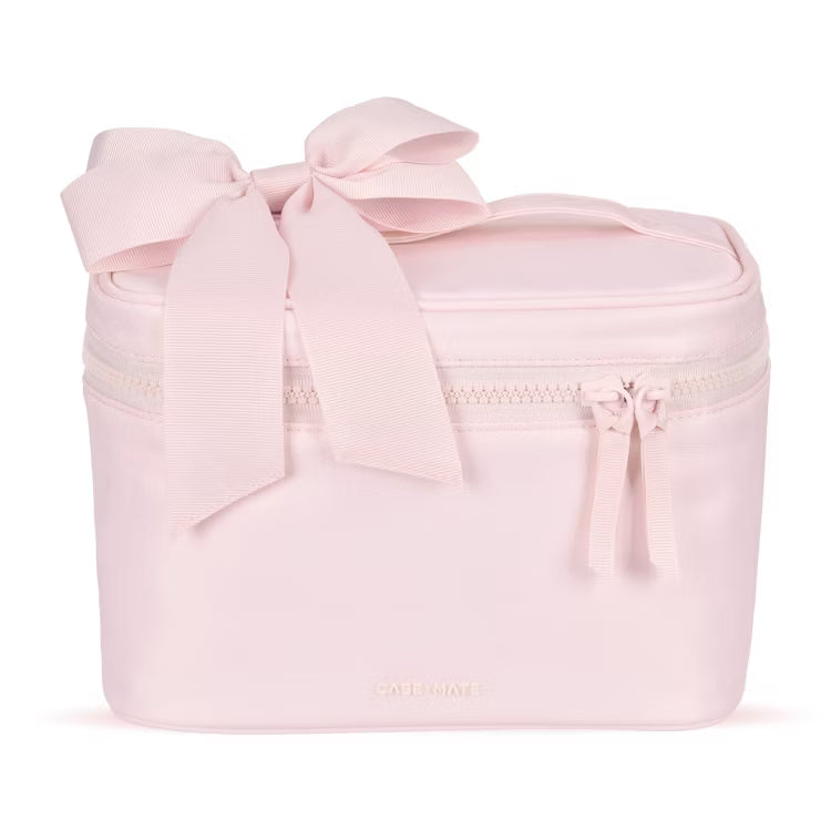 Ballet Pink Makeup Bag Train Case